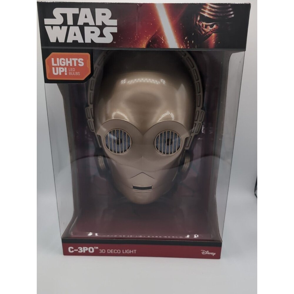 Star Wars C3PO'S Head 3D Wall Light With Surround Decal